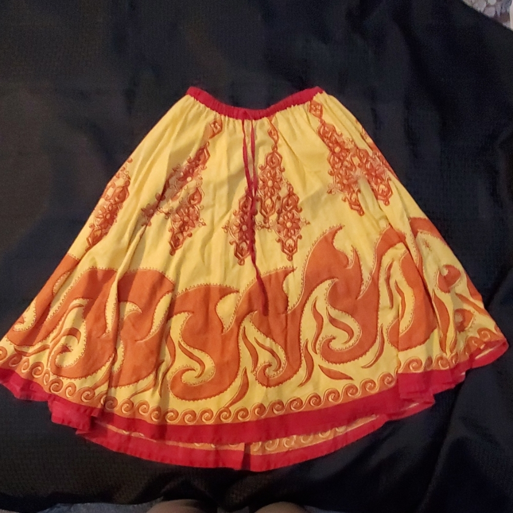 Red, Orange, Yellow Skirt